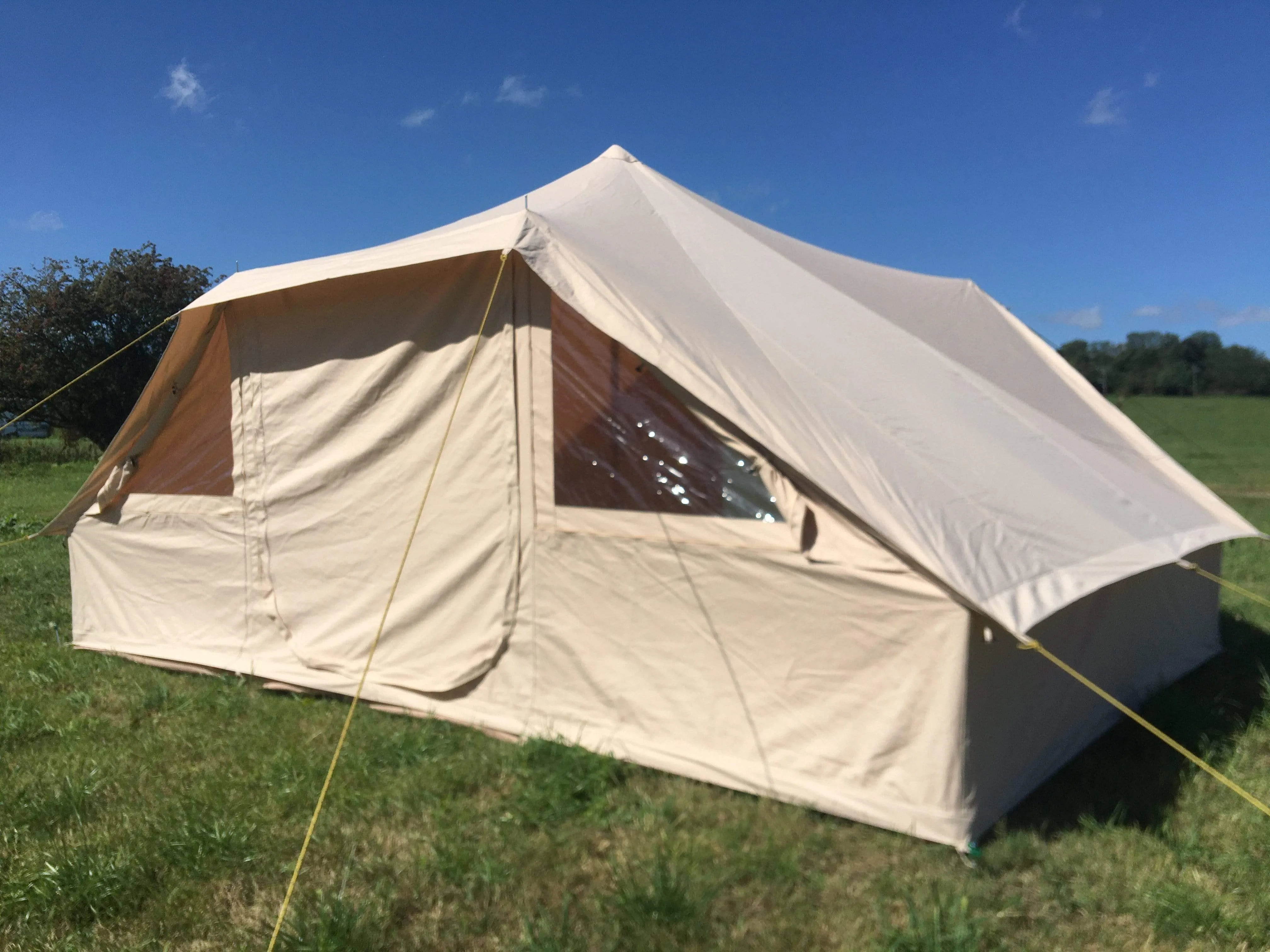 4.4m x 3m DubPod™ 'Roamer' 285gsm 100% Natural Canvas | Camper Awning & StoveMate