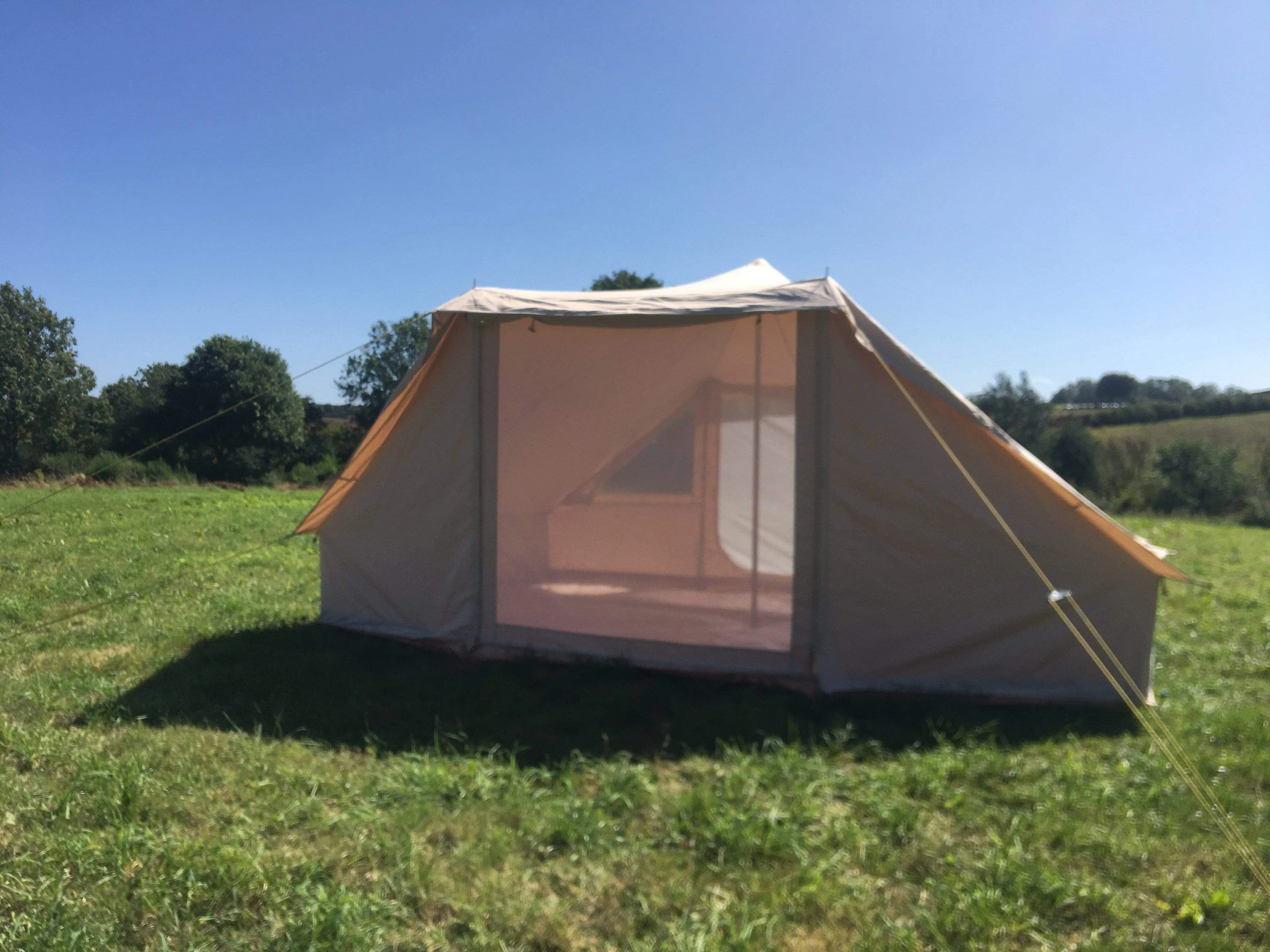 4.4m x 3m DubPod™ 'Roamer' 285gsm 100% Natural Canvas | Camper Awning & StoveMate