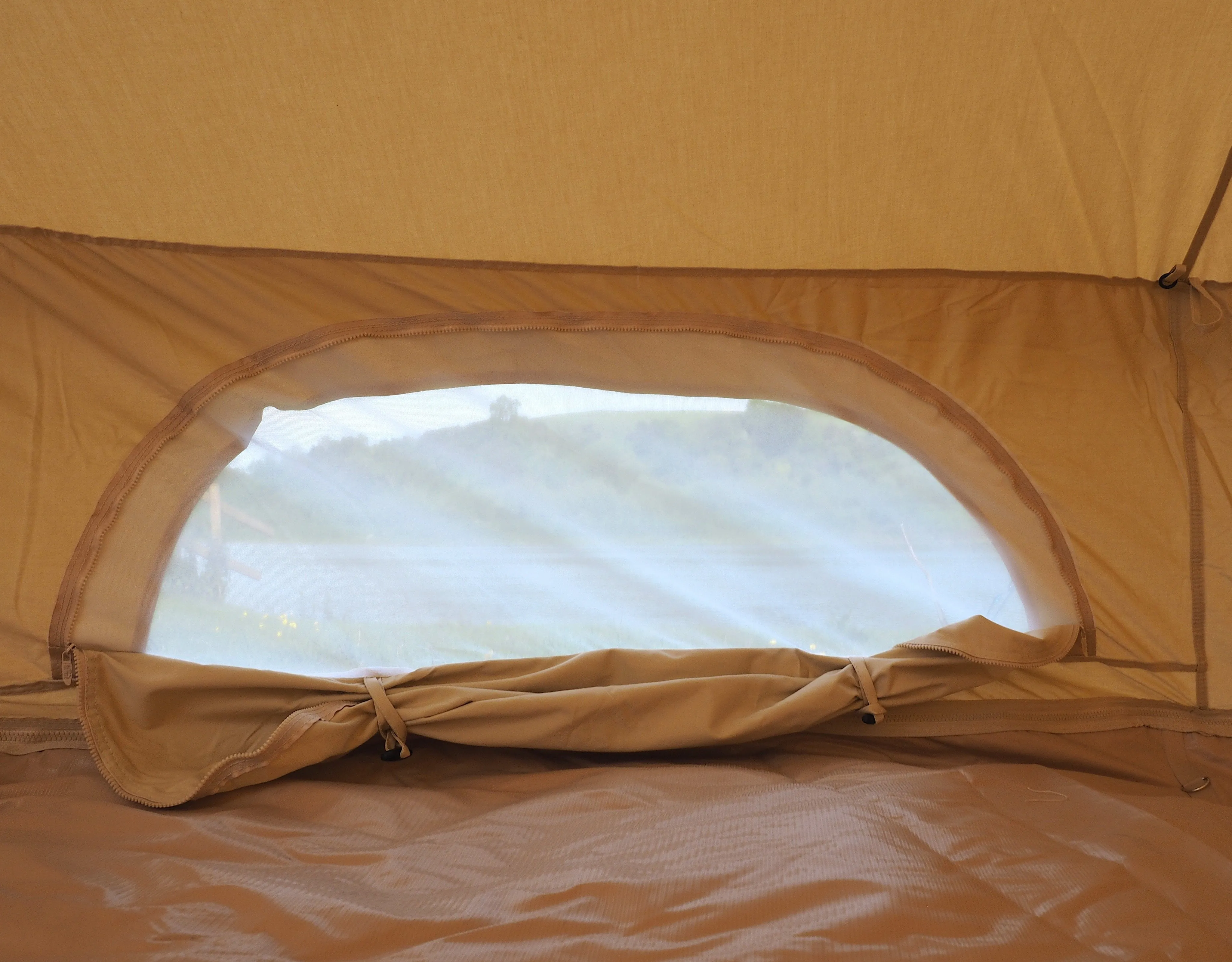 5m Bell Tent 285gsm 100% Natural Canvas | Twin Door