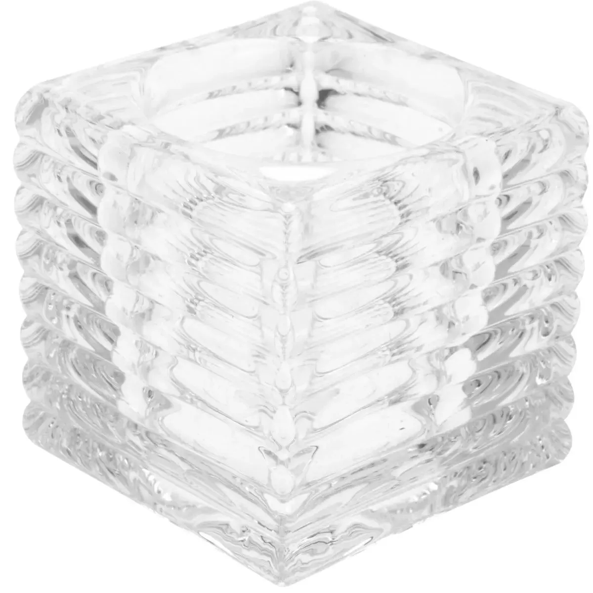 Alex Clear Glass Candle Holder (Set of 3)