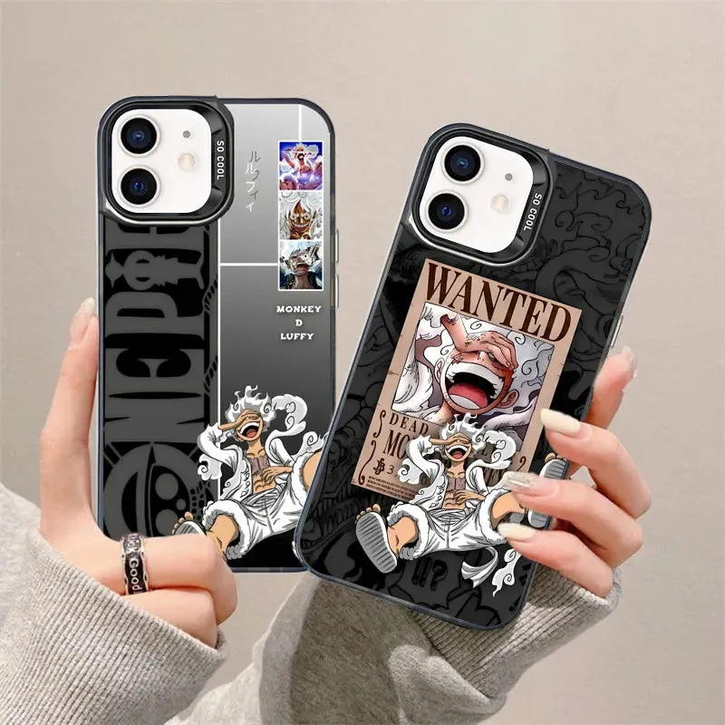 Anime One Piece Luffy Gear 5 Phone Case for iPhone 15 14 13 Pro Max 12 11 Shockproof Soft TPU Protection