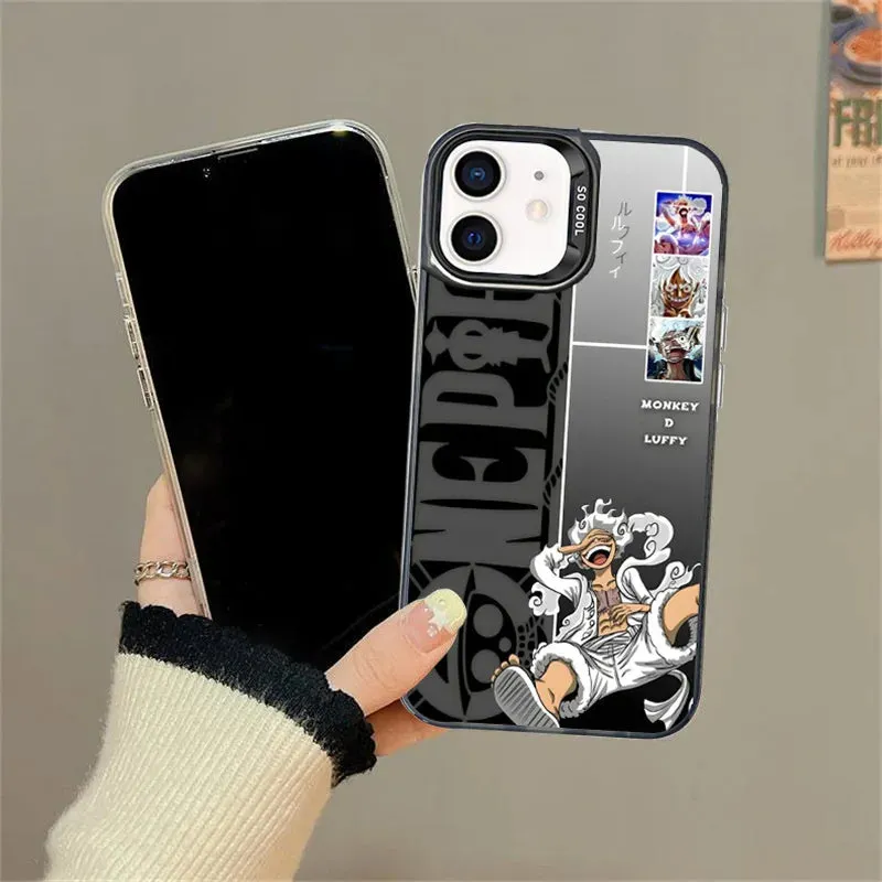 Anime One Piece Luffy Gear 5 Phone Case for iPhone 15 14 13 Pro Max 12 11 Shockproof Soft TPU Protection