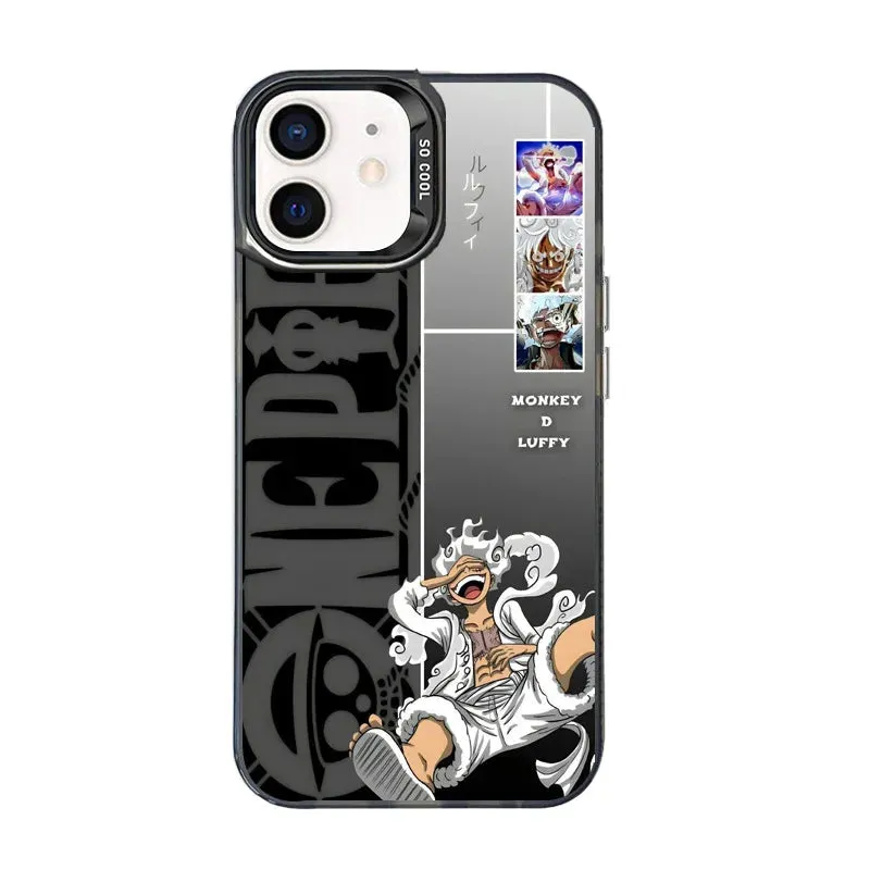 Anime One Piece Luffy Gear 5 Phone Case for iPhone 15 14 13 Pro Max 12 11 Shockproof Soft TPU Protection