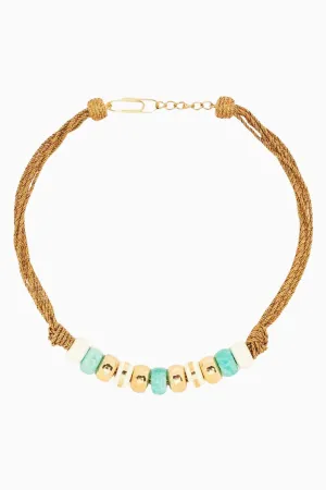 Aurelie Bidermann Etania Necklace - Ivory/ Amazonite