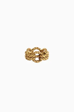 Aurelie Bidermann Lagoa Rope Ring - Gold