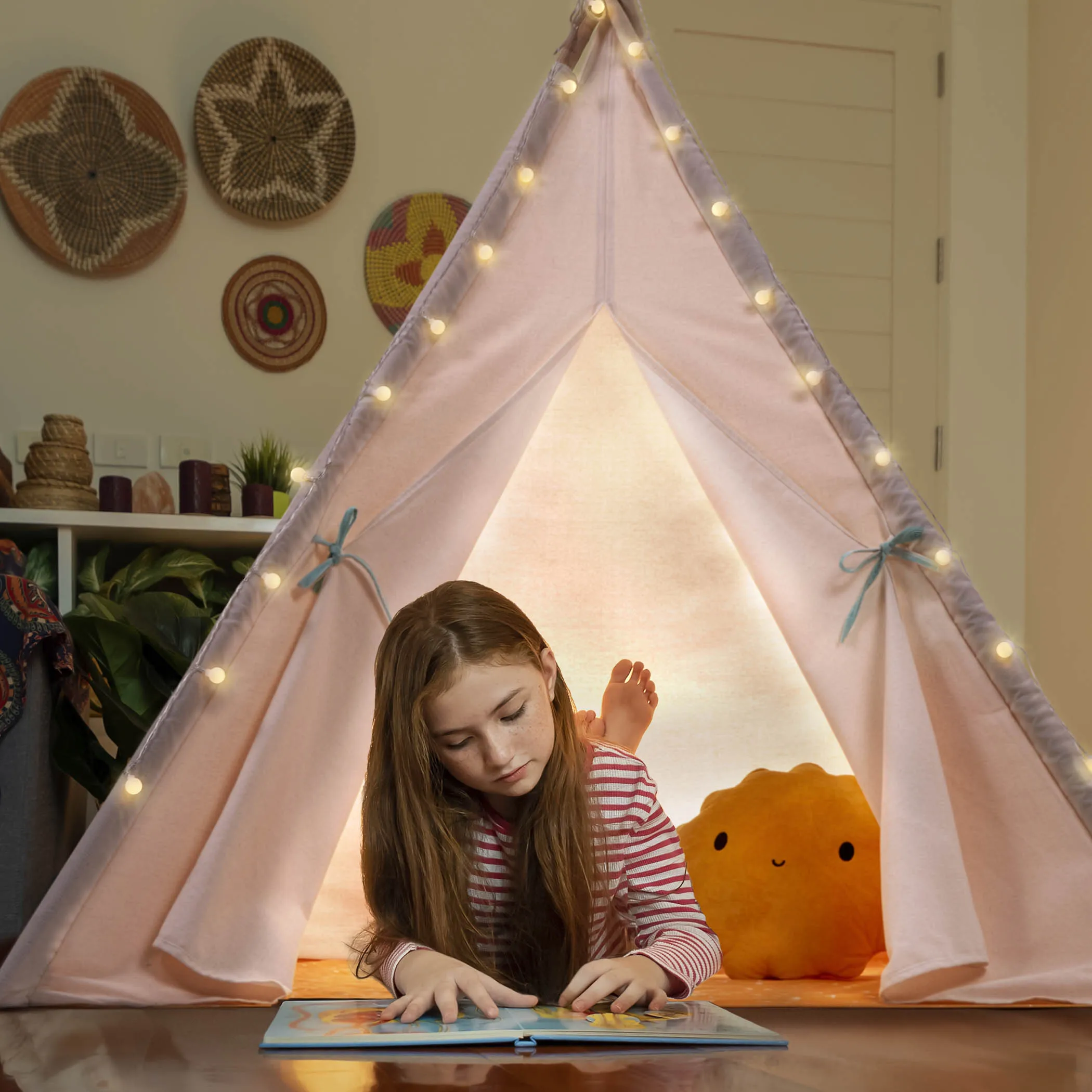 B. toys - Kids Play Tent Happy Hideaway