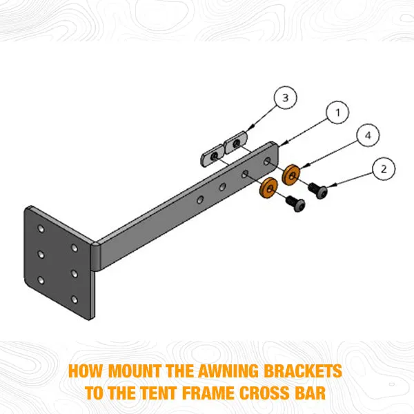 BadAss Tents Awning/Accessory Brackets