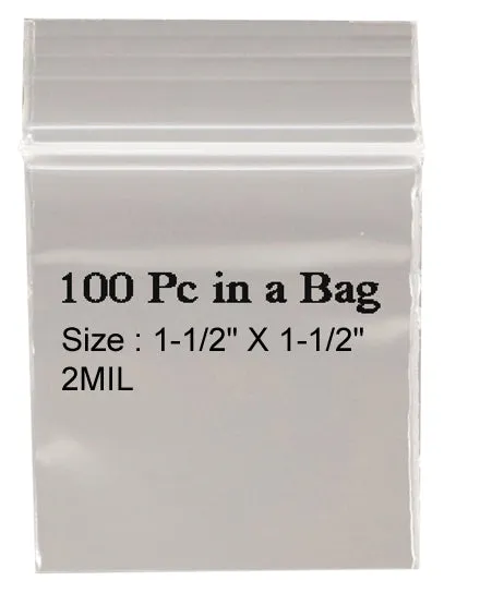 Bag - Self Locking Bag - 1 1/2" x 1 1/2"