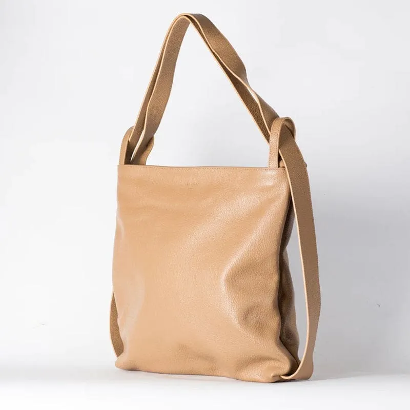 Bella XL 2-1 Convertible Backpack Tote | Light Tan