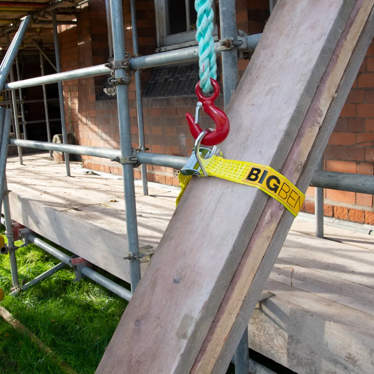 BIGBEN 'No Tie' Lifting Kit with Certified Rope & 2 Tonne Snap Hook