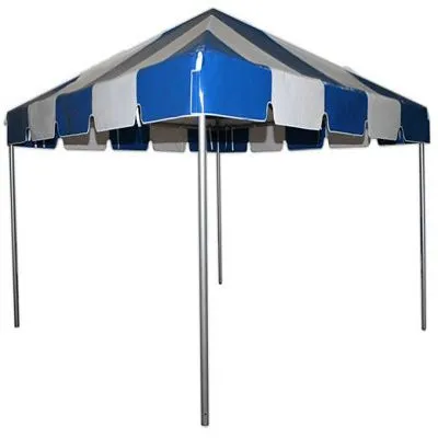 Blue/White Striped tent - 20' x 20'