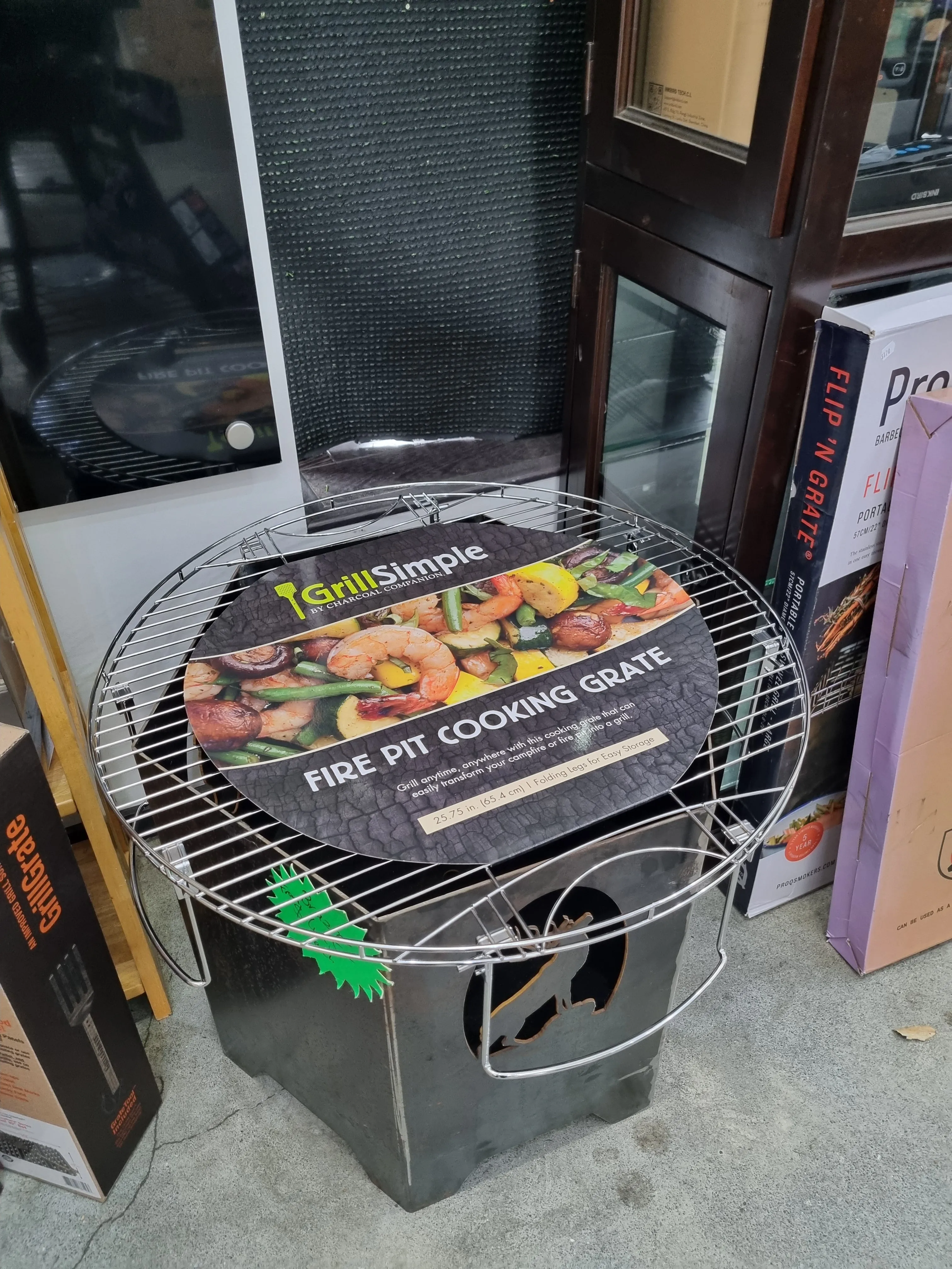 Charcoal Companion Fire Pit Cooking Grate