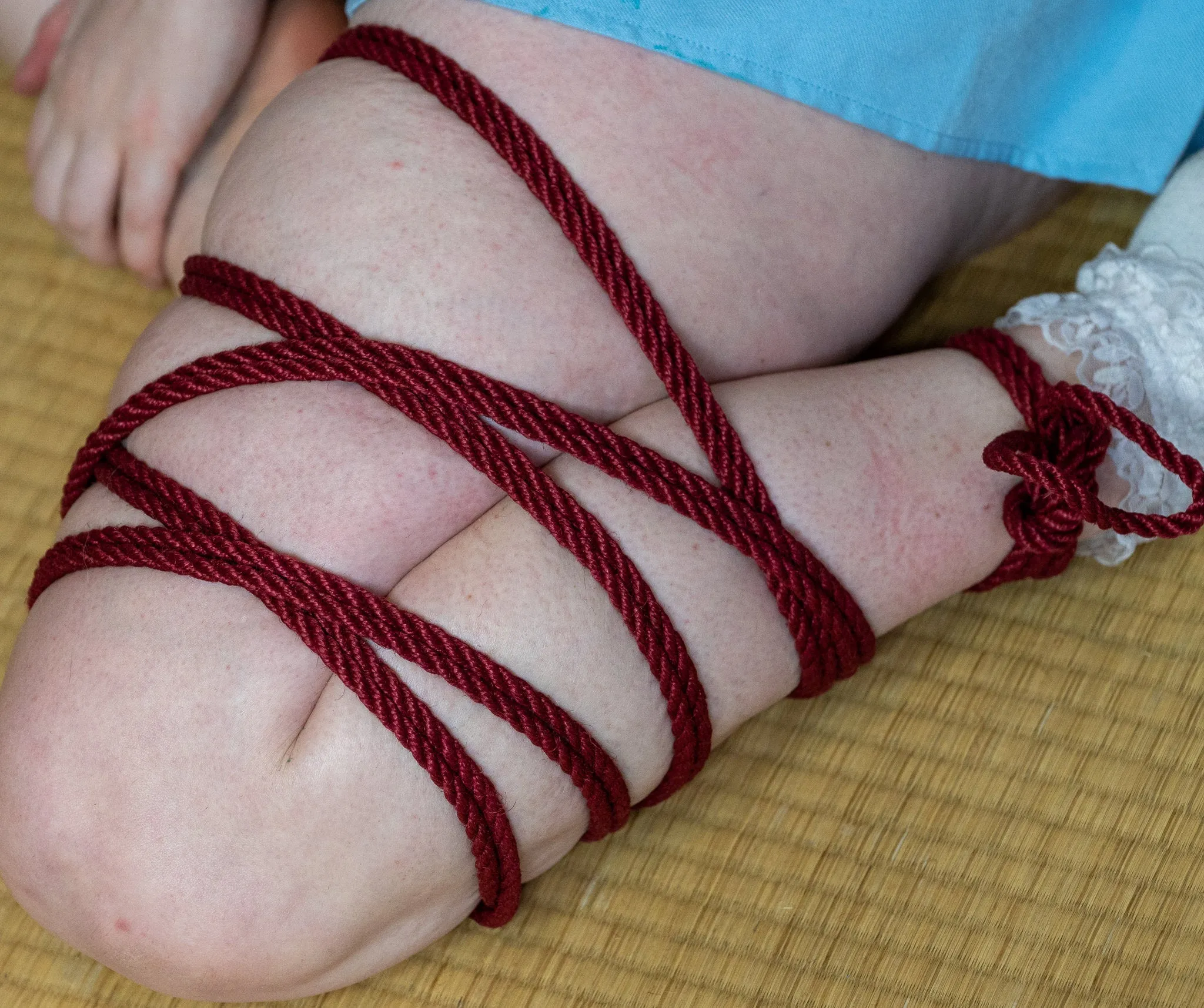 Cherry red  2-Ply Jute Shibari Rope