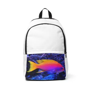 Colored Fish Unisex Fabric Backpack