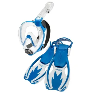 Cressi Baron Jr Mask and Rocks Fins Junior Snorkeling Set