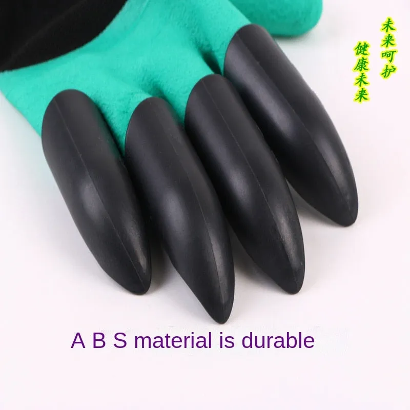 Digging gloves, gardening, dipping, labor protection, paws, garden planting, vegetable, flower, weeding protection