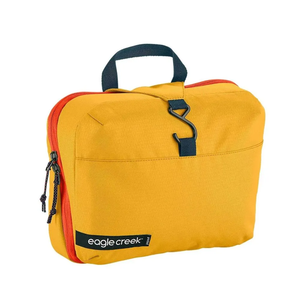 Eagle Creek PACK-IT™ REVEAL Hanging Toiletry Kit - Sahara Yellow