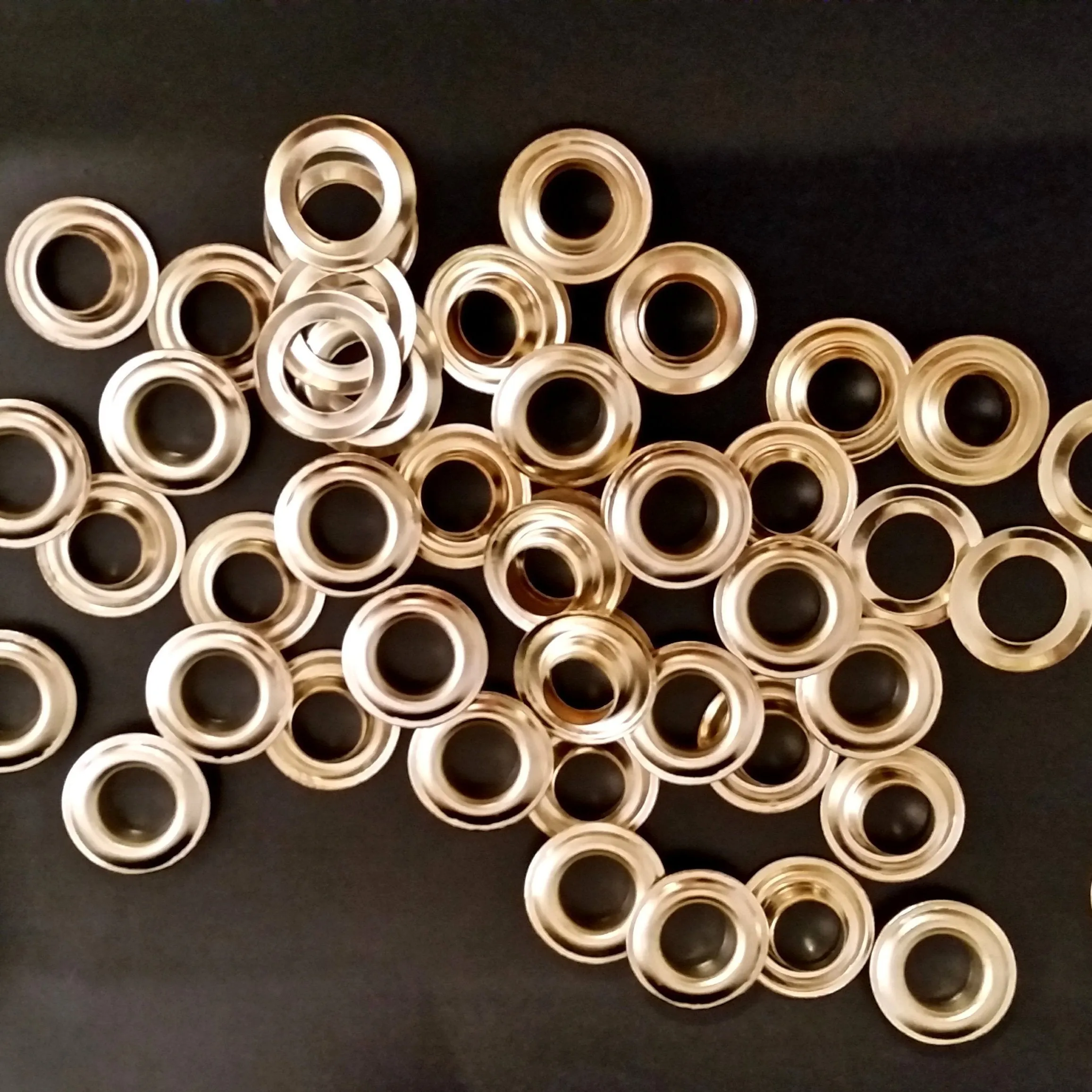 Grommets Solid Brass 2 Piece 3/8 Inch Rustproof 10mm