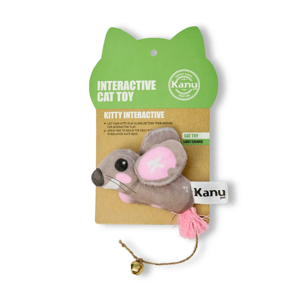 Kanu Pet Gray Mouse Plush Cat Toy