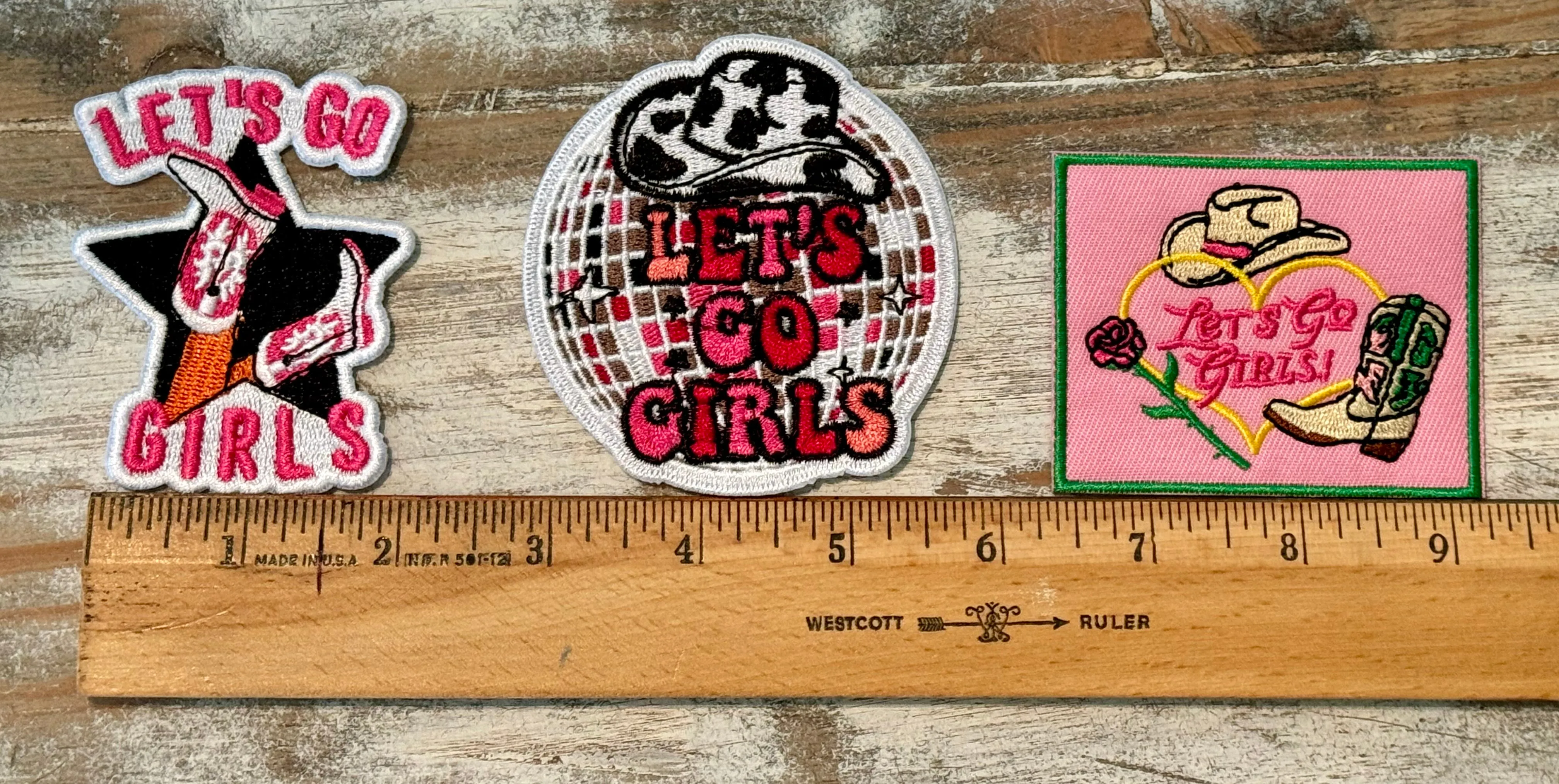 Let’s Go Girls Iron On Patches