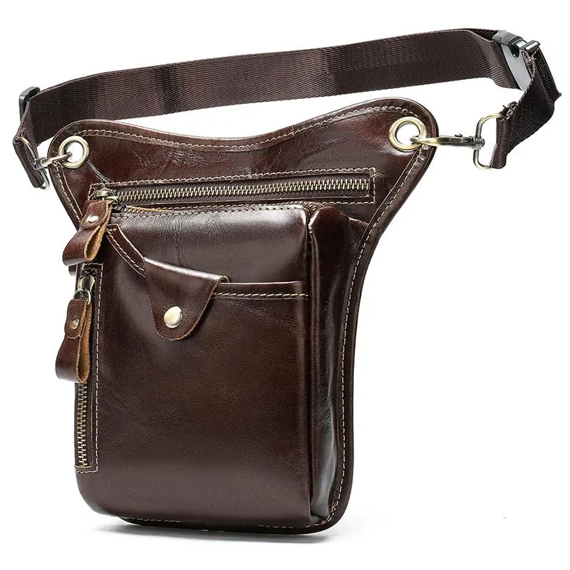 Mens Outdoor Sports Vintage Cycling Climbing Belt Bag