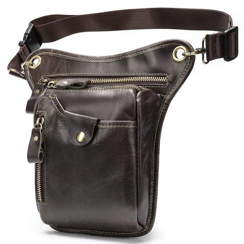 Mens Outdoor Sports Vintage Cycling Climbing Belt Bag