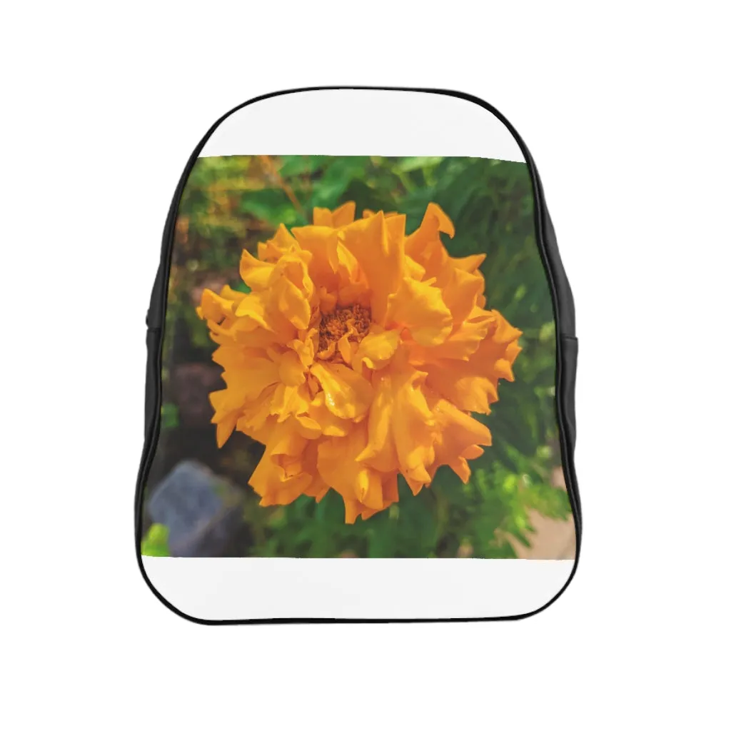 Orange Flower School Backpack