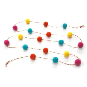 PomPom Garland (2.3m) - Neon