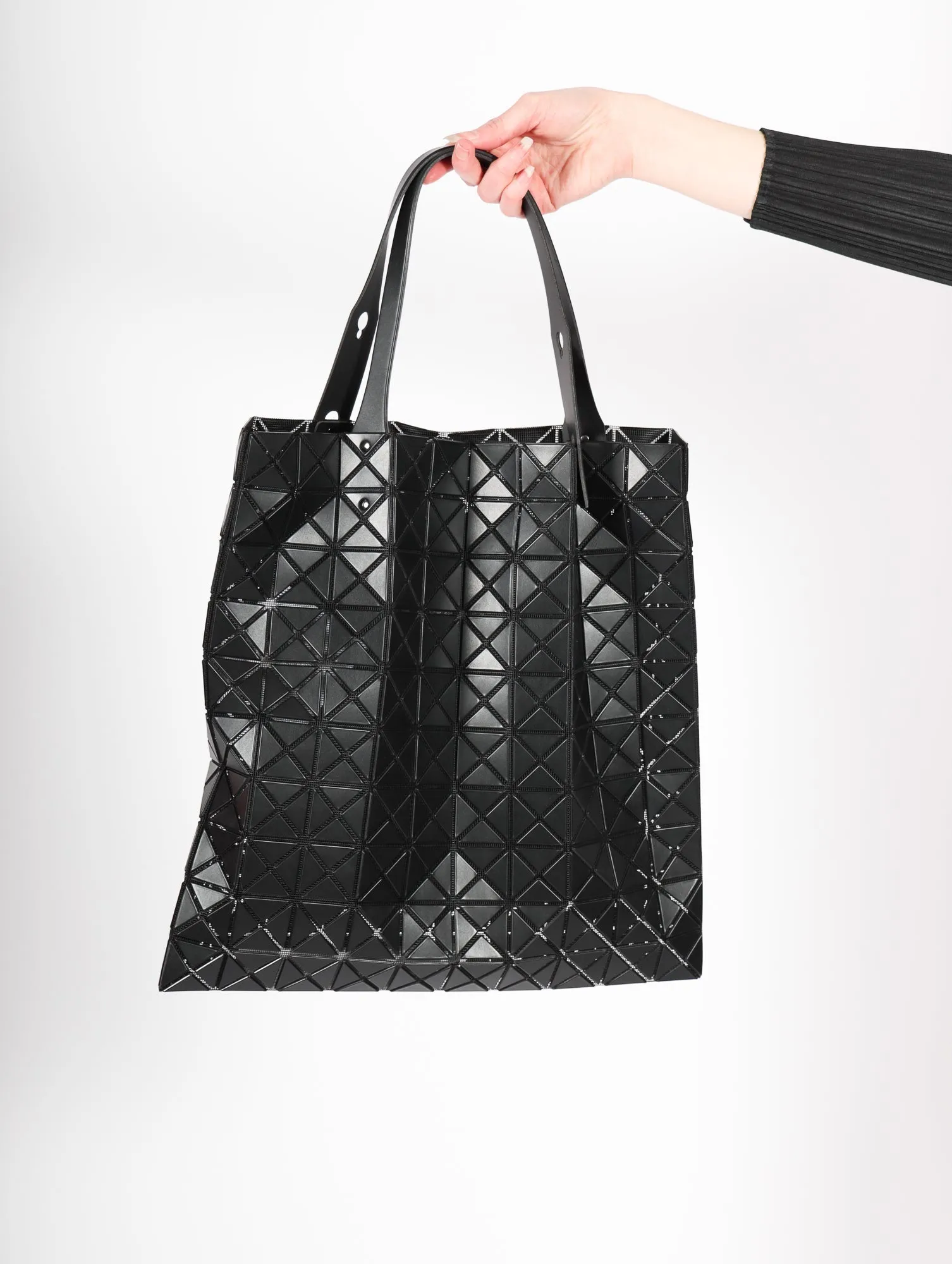 Prism Matte Tote Bag in Black by Bao Bao Issey Miyake