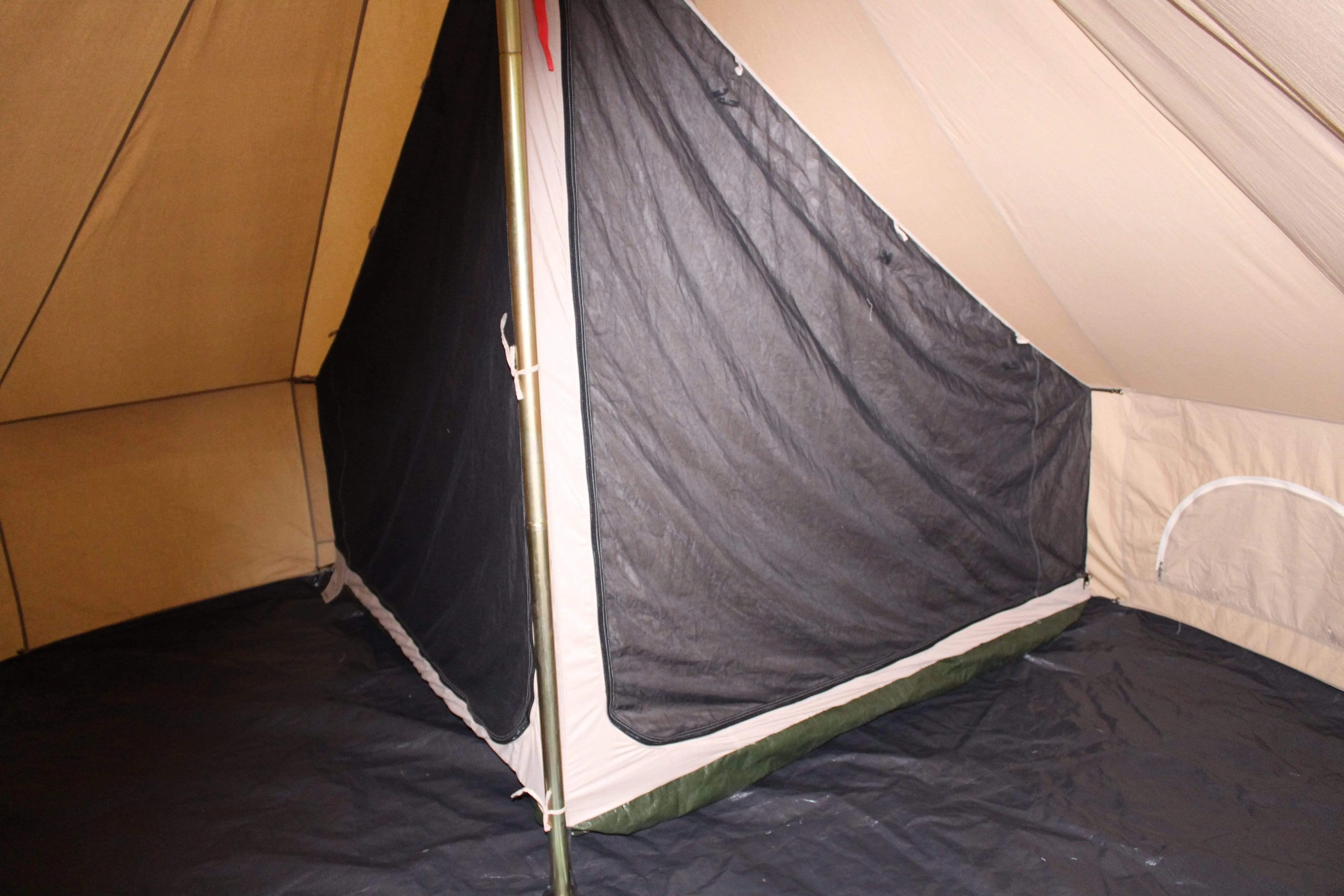 Quarter 1/4 Inner Tent | Canvas Bell Tent Accessories | Inner Room for Regatta Bell Tent