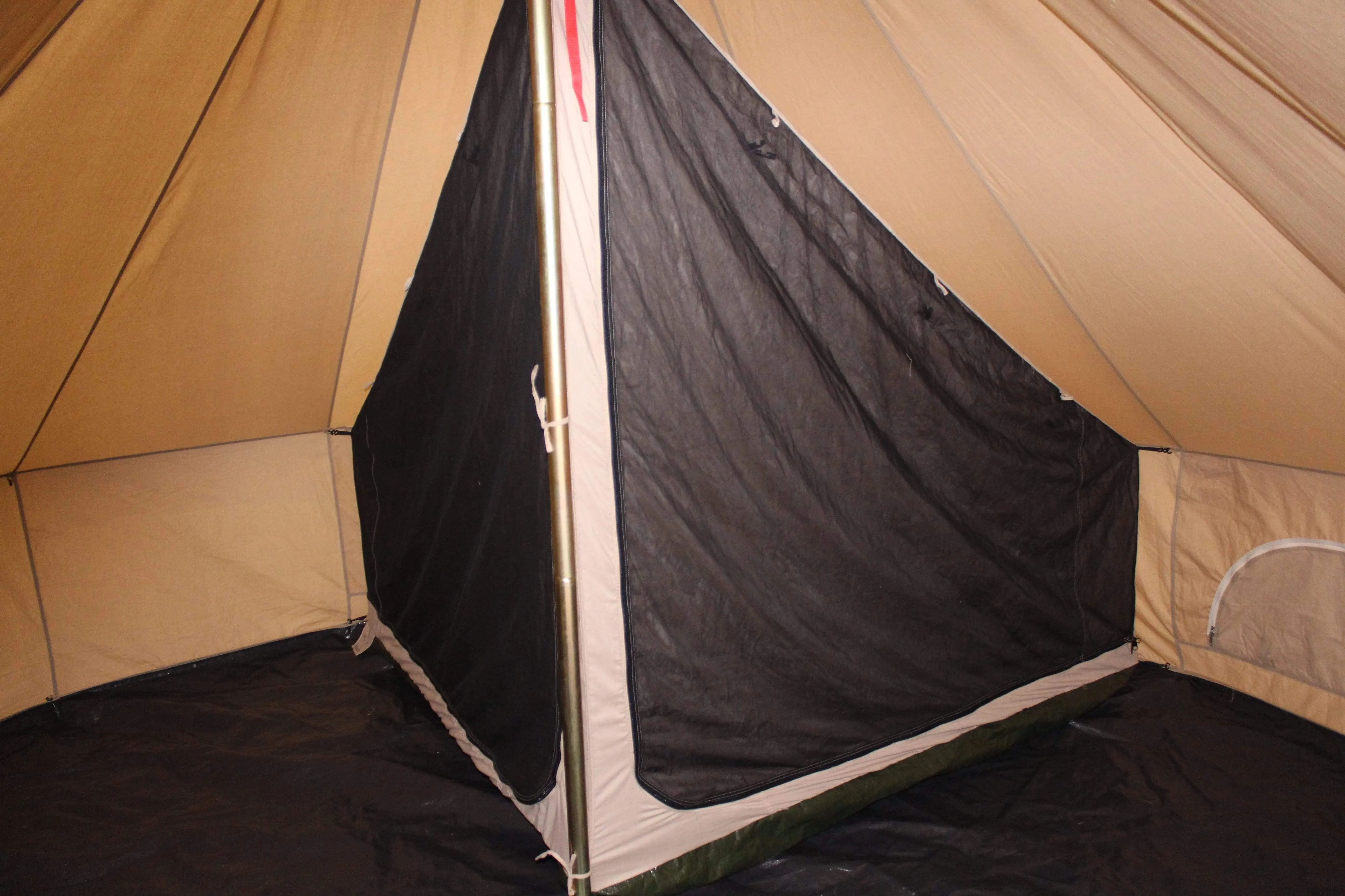 Quarter 1/4 Inner Tent | Canvas Bell Tent Accessories | Inner Room for Regatta Bell Tent