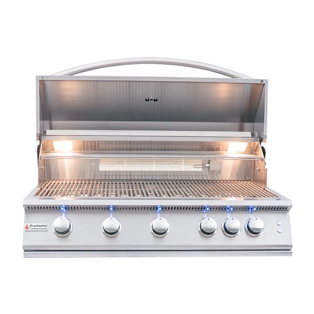 RCS Gas Grills - 40" Premier w/ Lights Freestanding Grill - RJC40AL CK