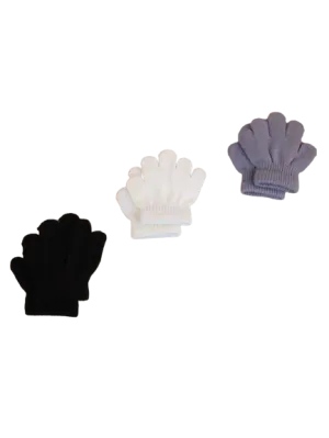 Toddlers Solid Color Gloves - One Size