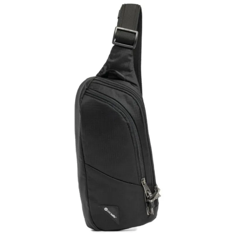 Black Travelon Anti-Theft Classic Sling Bag with Enhanced Security Features