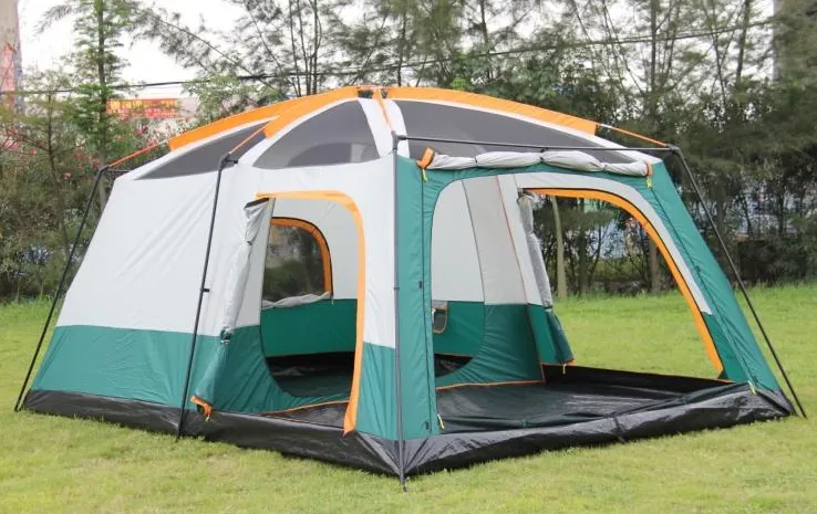 Two bedroom - Double layer - 6-12 person - Family camping tent