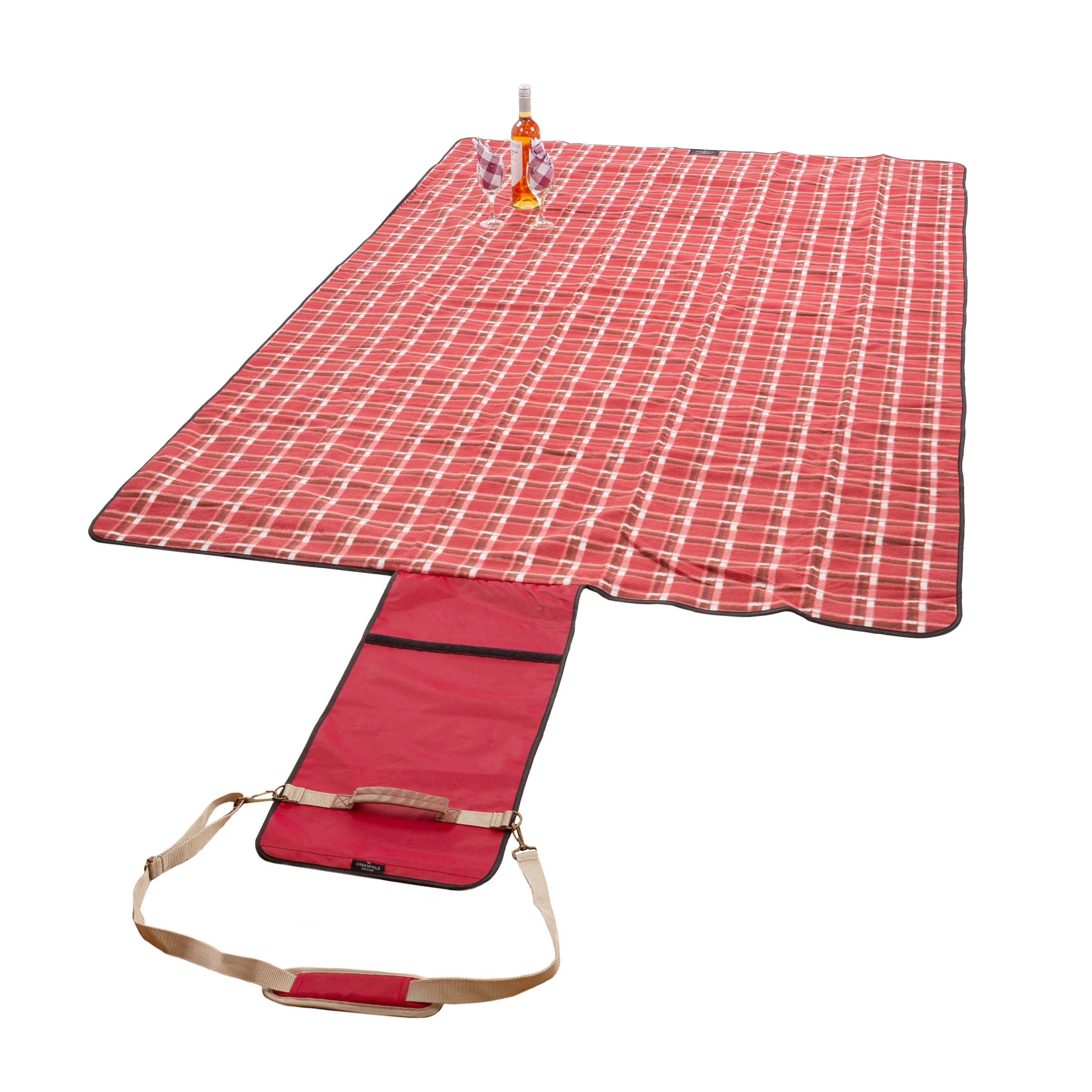 XL Luxury Plaid Moisture Resistant Picnic Blanket