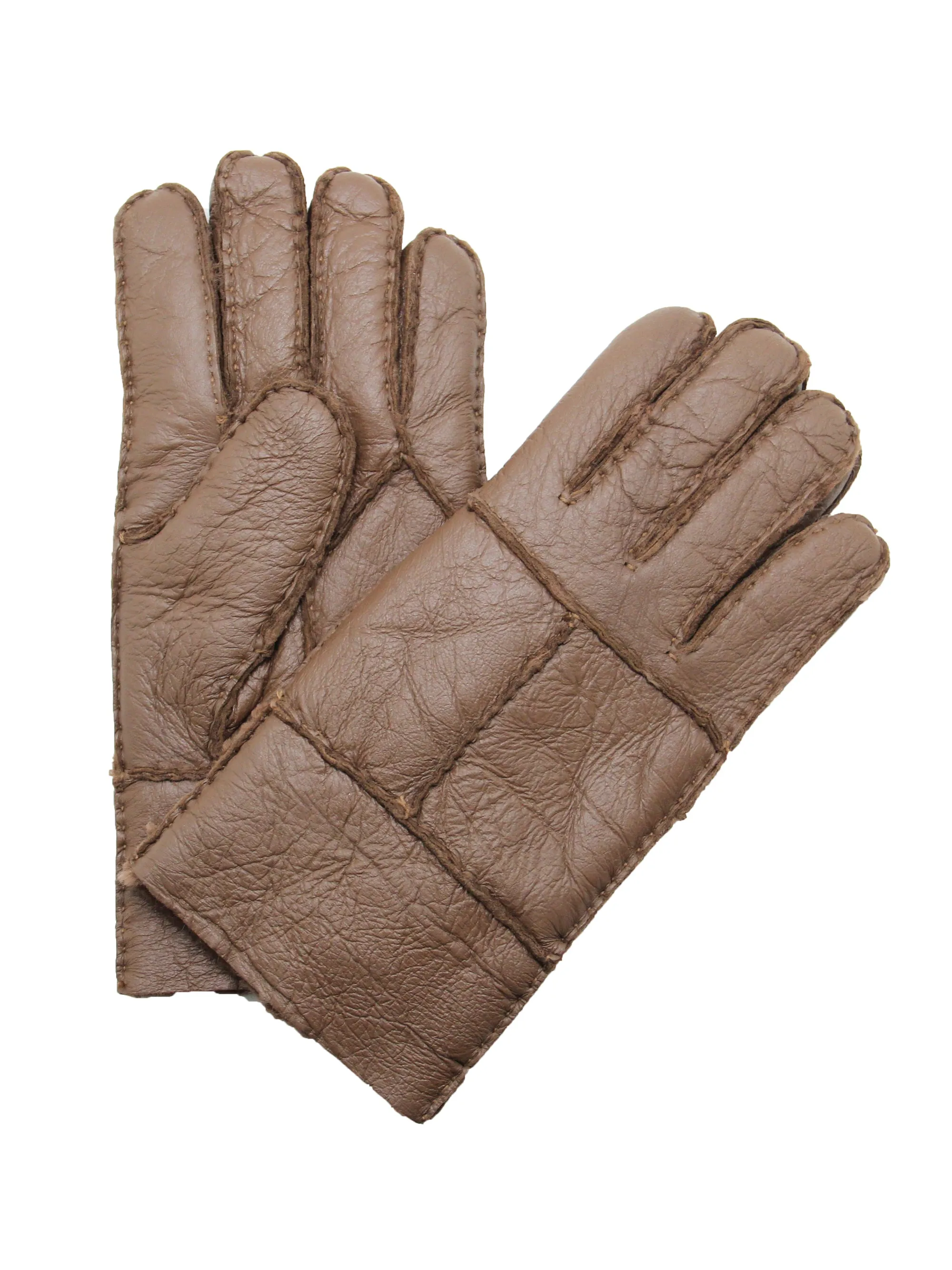 YISEVEN Men's Winter Sheepskin Shearling Leather Gloves