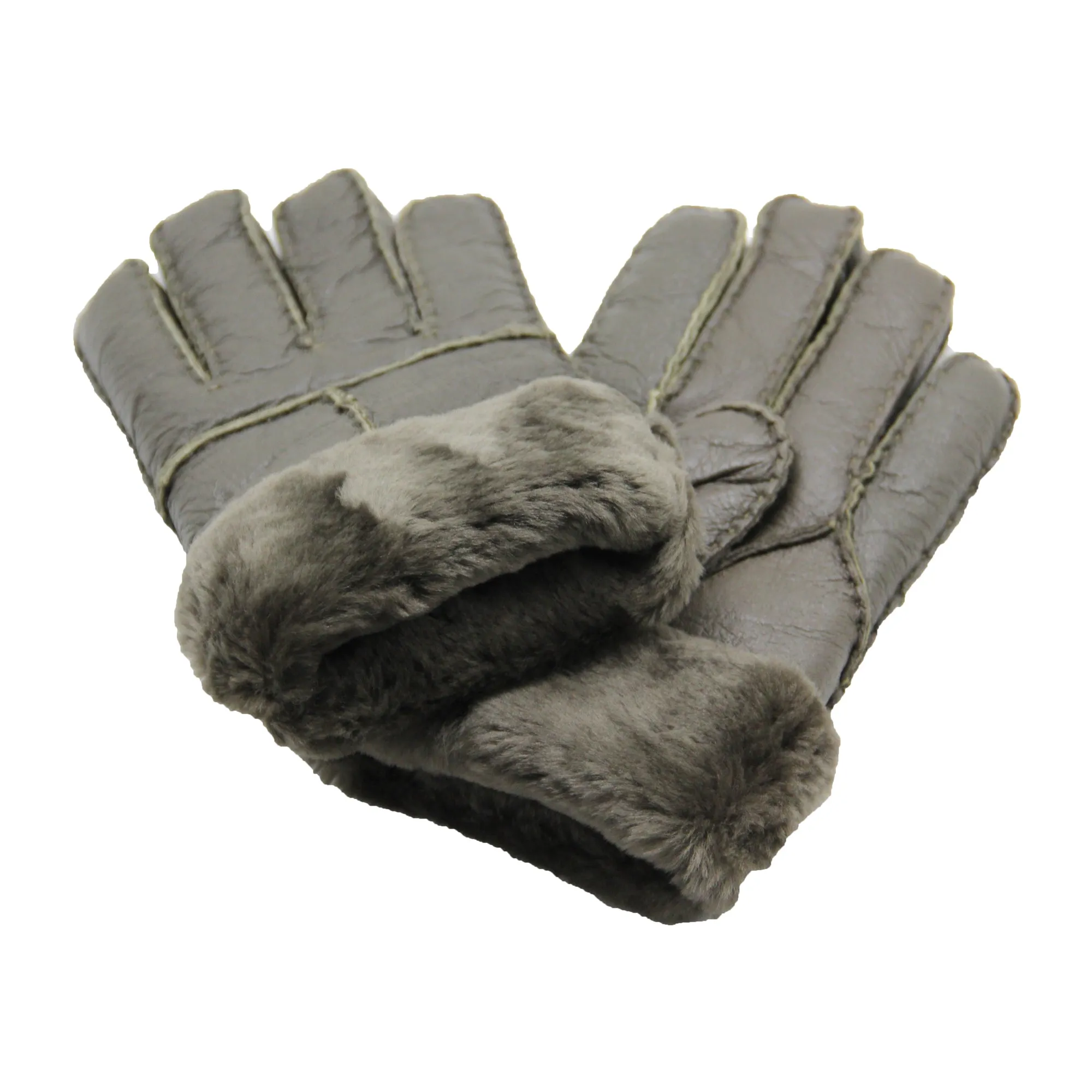 YISEVEN Men's Winter Sheepskin Shearling Leather Gloves