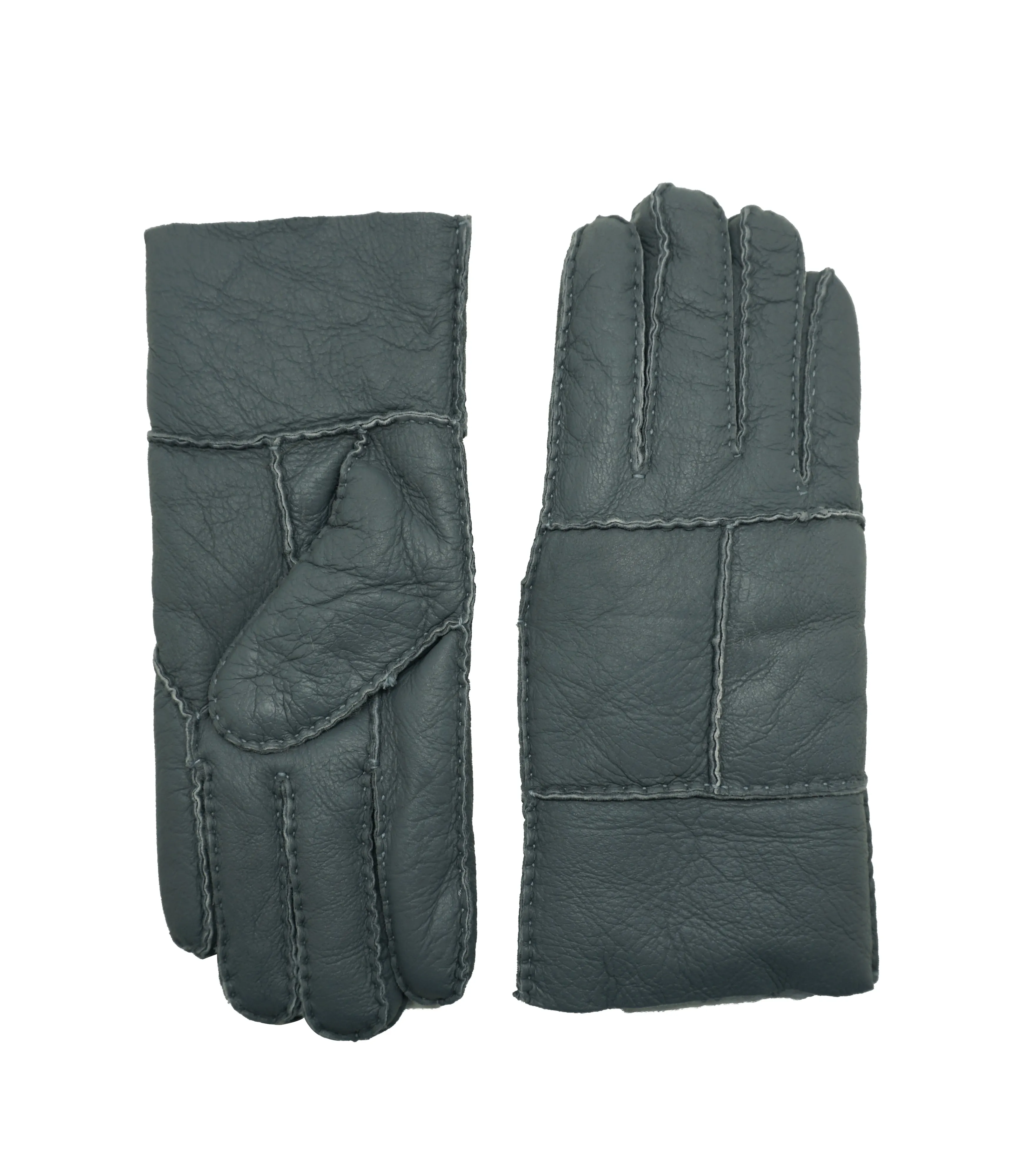 YISEVEN Men's Winter Sheepskin Shearling Leather Gloves