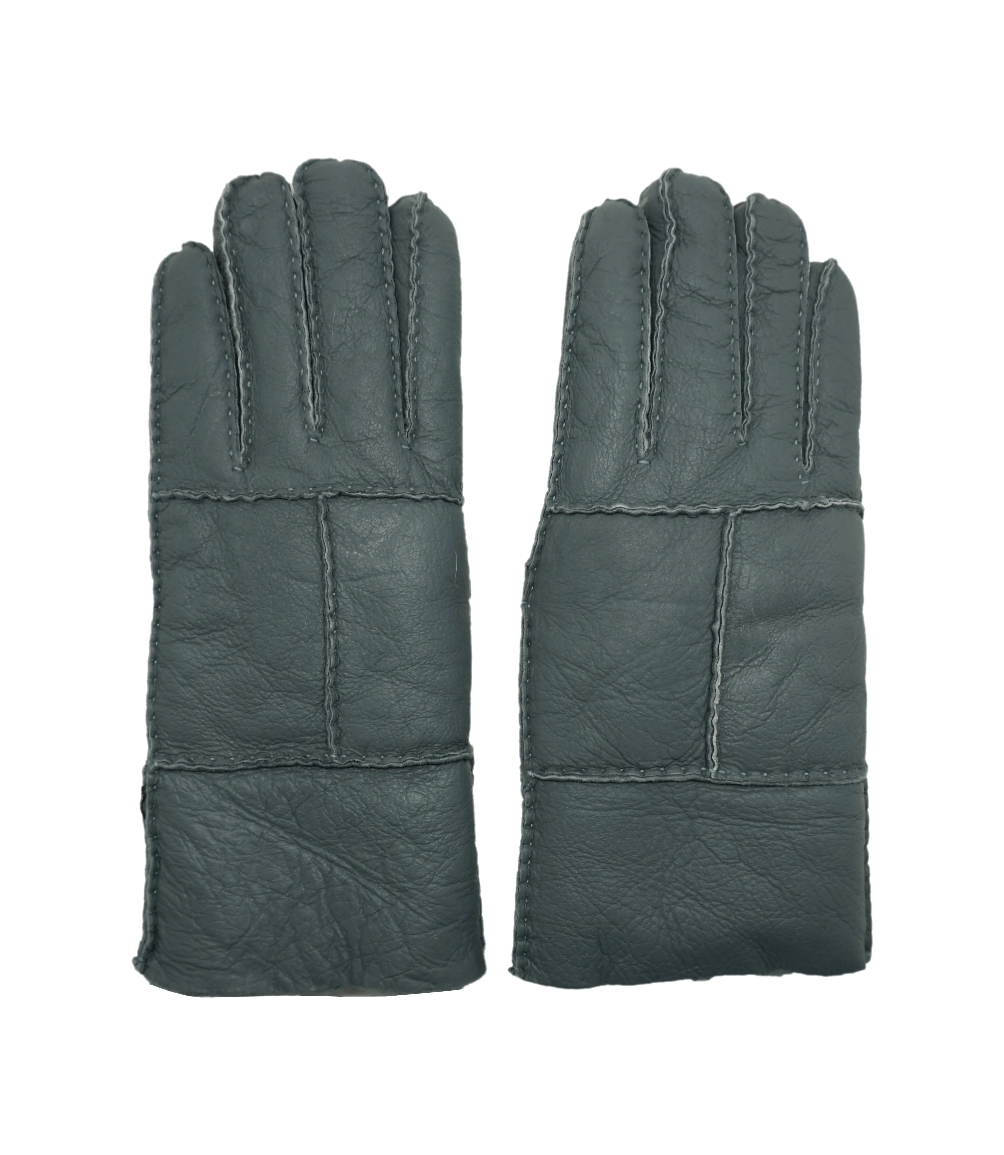 YISEVEN Men's Winter Sheepskin Shearling Leather Gloves