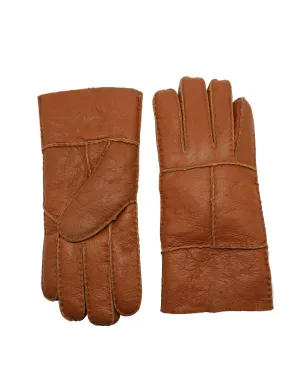 YISEVEN Men's Winter Sheepskin Shearling Leather Gloves